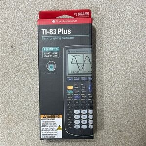 Texas Instruments TI-83 Plus Graphing Calculator - Black and Gray